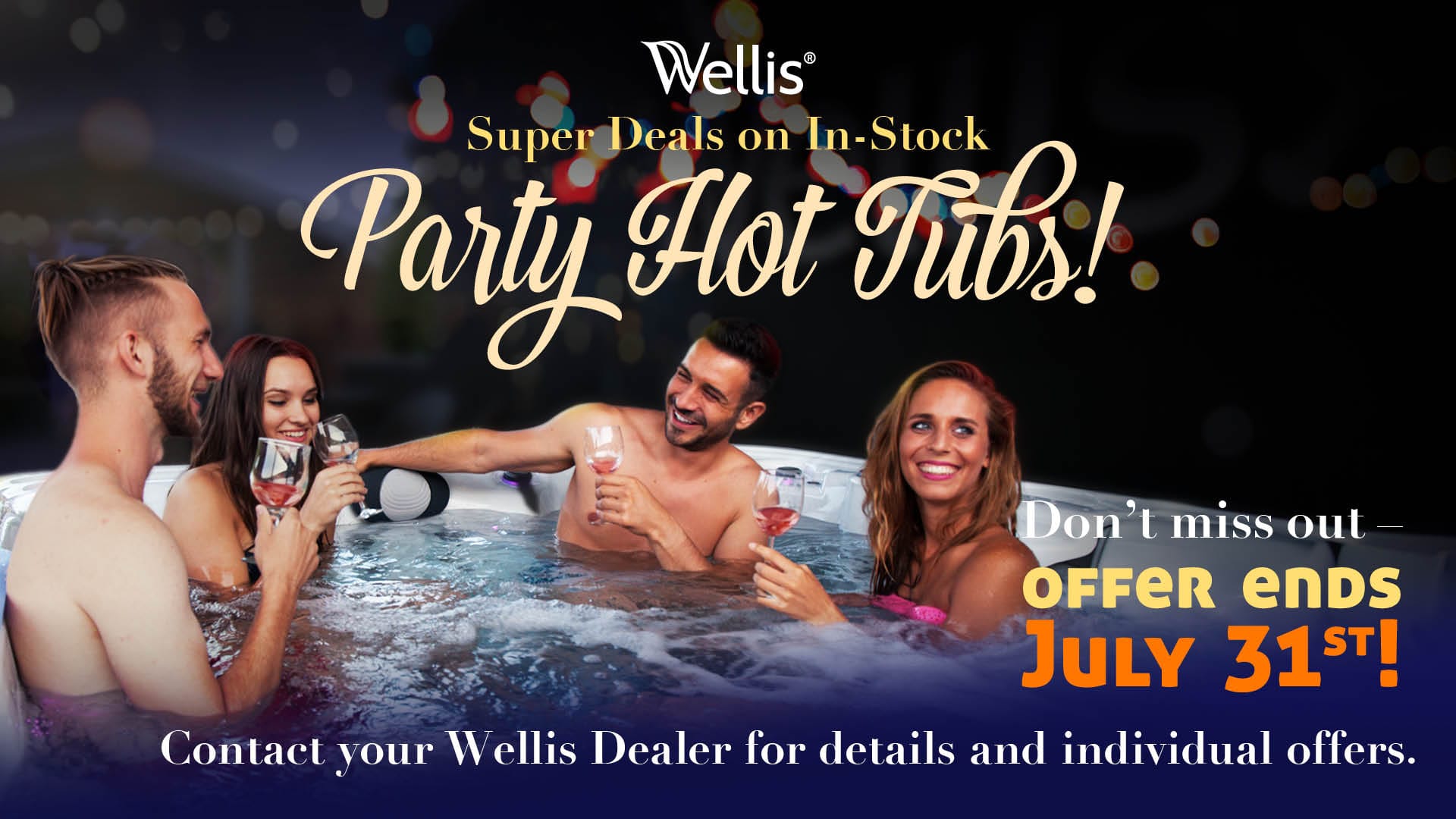 Hot Tub in Time for UEFA Euro 2024 and the Olympics! 4 Summer party banner A02 1920 x 1080